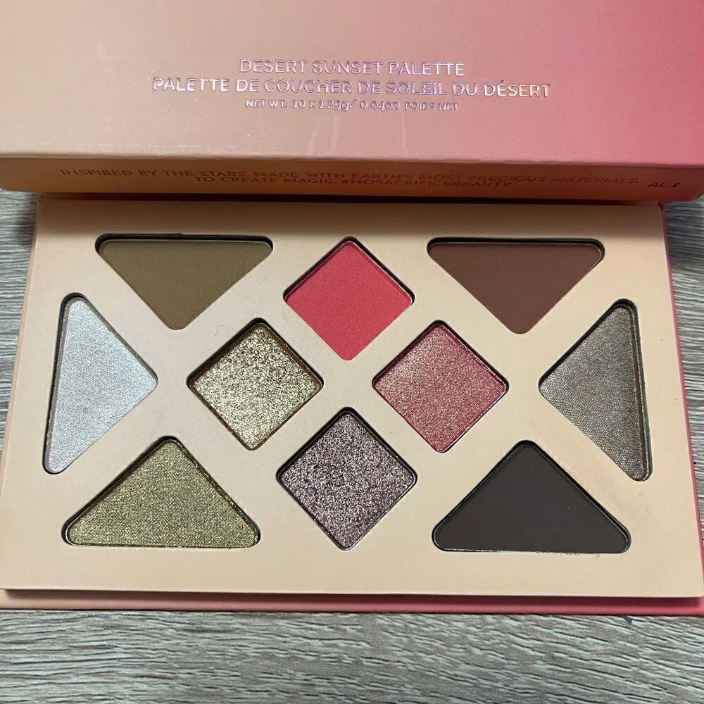 ATHR Beauty BNIB 10 Neutral Shades Pigmented Desert Sunset Eyshadow Palette